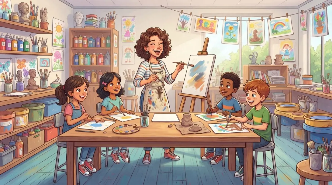 I have this page and need a main image for it.

Render the scene as a polished, bright cartoon illustration suitable for a website. Illustration is mandatory. Do not use photography, photore