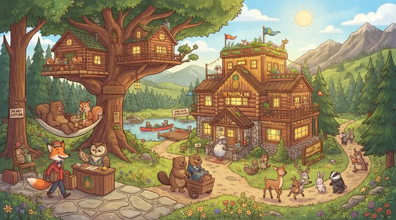 I have this page and need a main image for it.

Render the scene as a polished, bright cartoon illustration suitable for a website. Illustration is mandatory. Do not use photography, photore