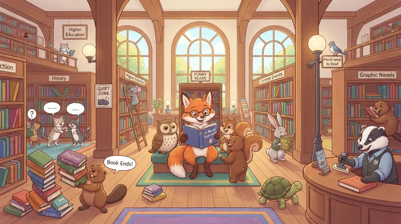 I have this page and need a main image for it.

Render the scene as a polished, bright cartoon illustration suitable for a website. Illustration is mandatory. Do not use photography, photore